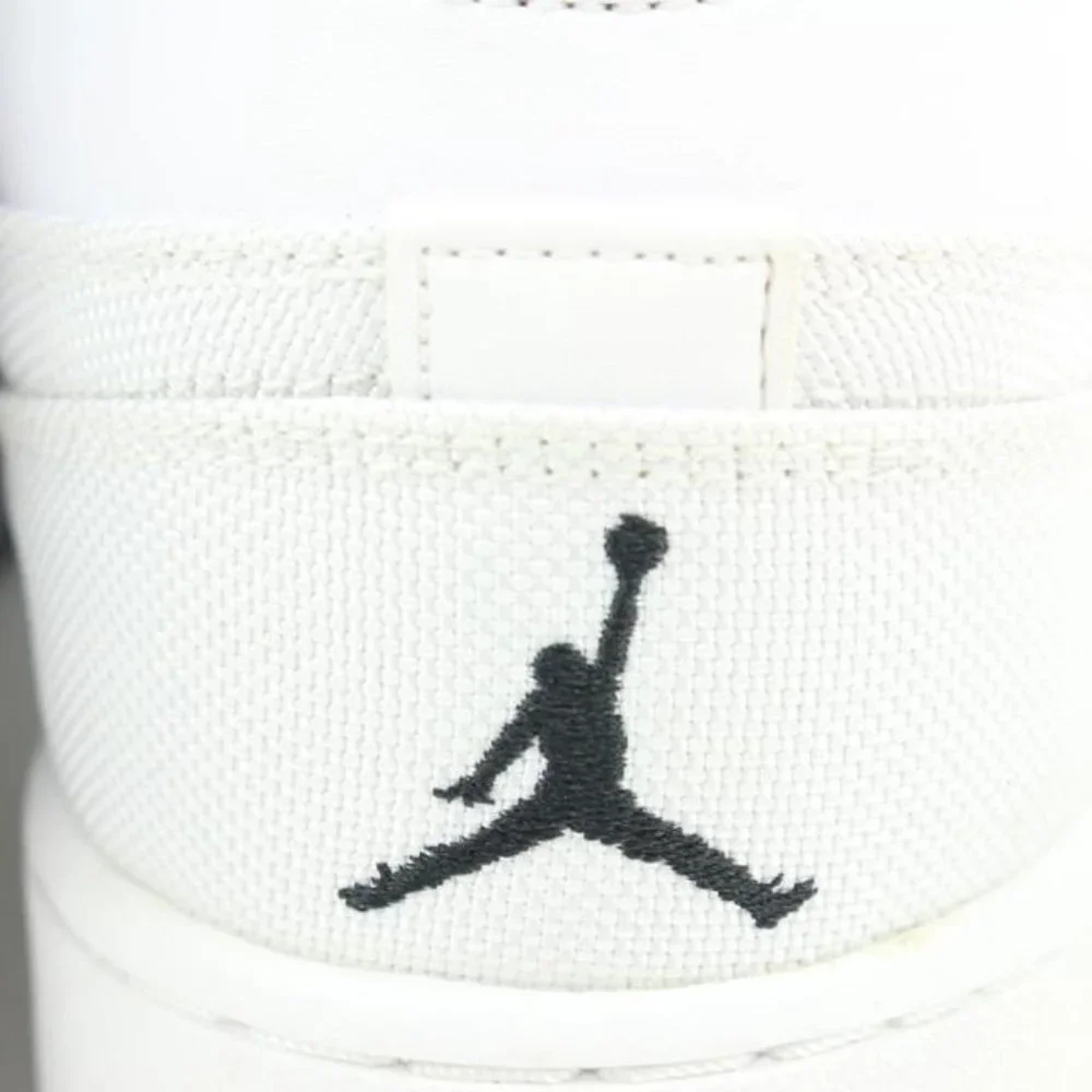 Nike 2013 Mens 12 Black White Concord Mid Air Jordan 1 Retro 95 616369-195 - Picture 9 of 12